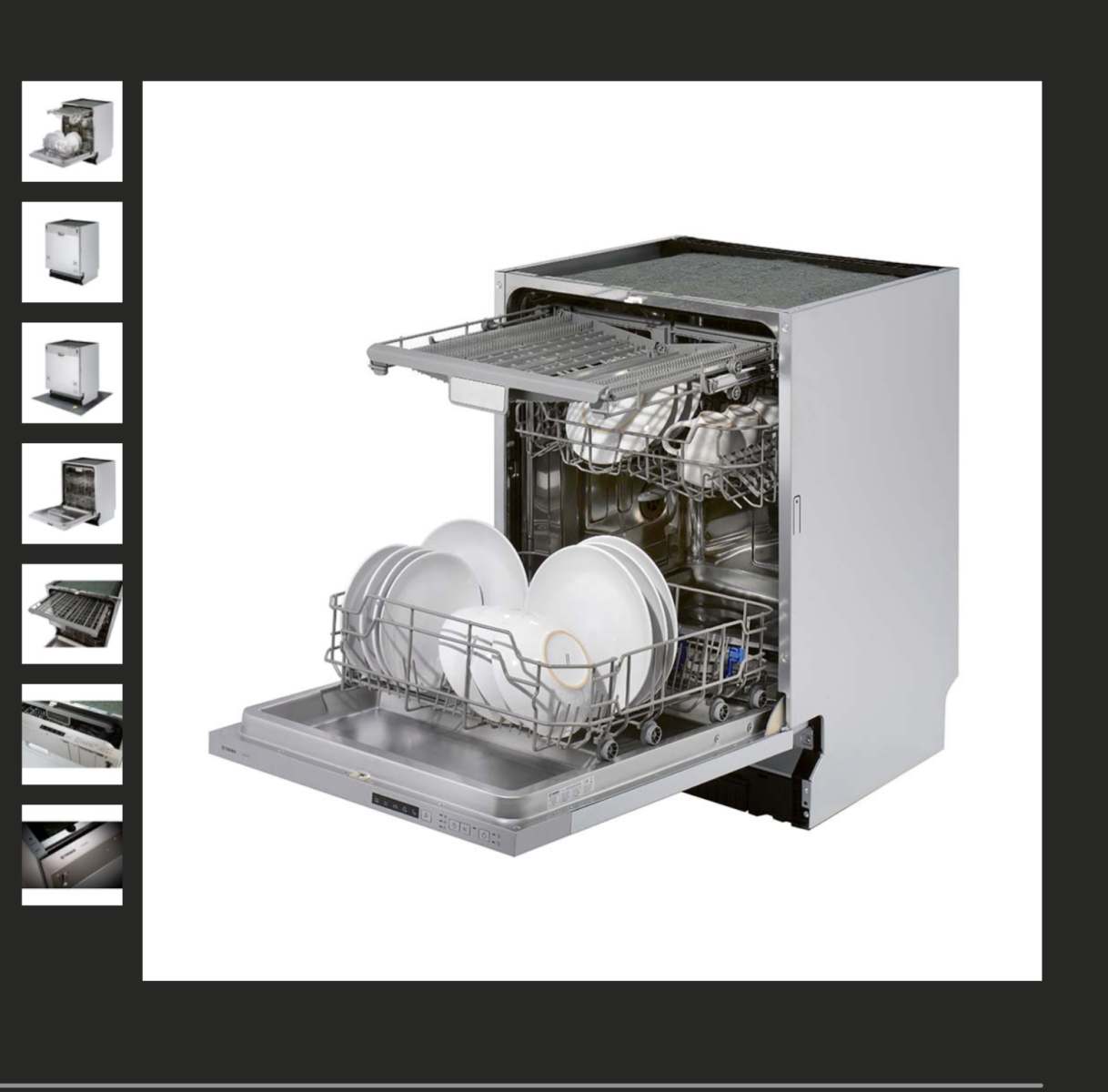 Dishwasher open view