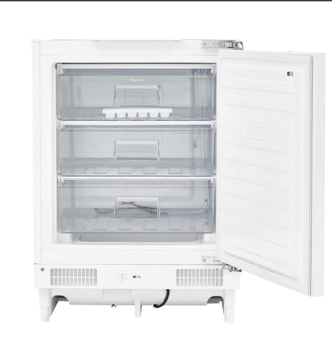 Undercounter freezer open